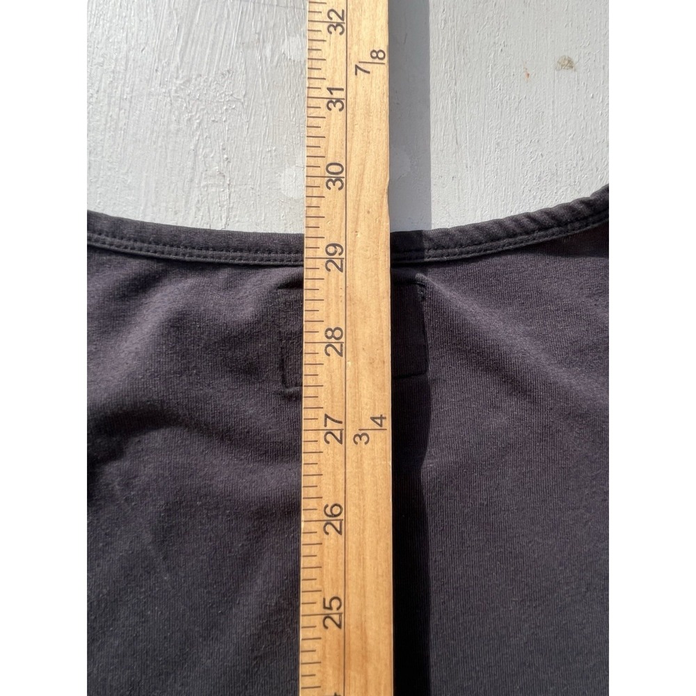 Men's CUTS T-Shirt Black Elongated XL Solid Casual Athleisure Minimalist STAINED - Picture 13 of 13